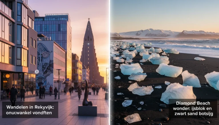 Wandelen in Reykjavik en Diamond Beach | Culturele Vondsten en IJsblokken